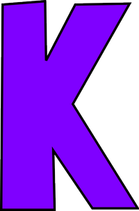 "K" graphic 